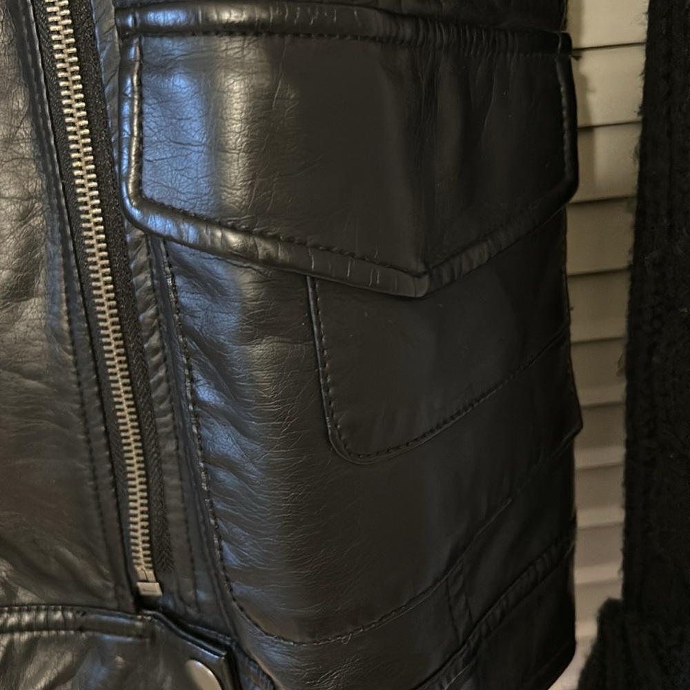 DEMOCRACY Bomber Style Sweater/Jacket - Picture 7 of 13